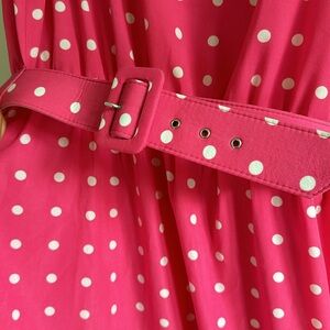 Pink Polka Dot flirty tank dress
